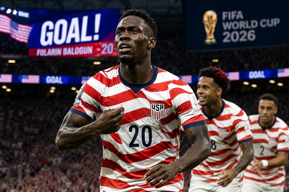 Folarin Balogun mencetak dua gol saat AS menang 4-1 atas Paraguay di Piala Dunia 2026.