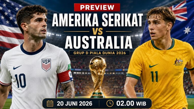 Preview Amerika vs Australia di Grup D Piala Dunia 2026