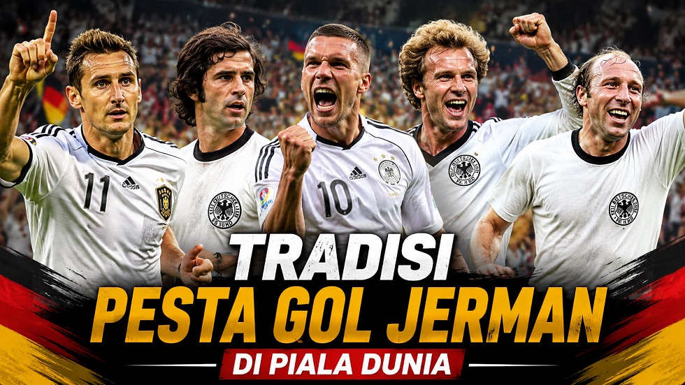 Daftar 5 kemenangan besar Jerman di Piala Dunia sebelum pesta gol 7-1 atas Curacao
